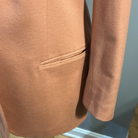 Women's cashmere coral pink Henri Bendel vintage blazer size 10 made in Italy - Picture 3 of 16